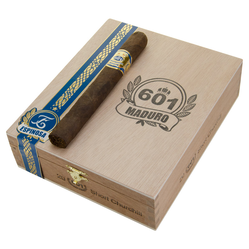 601 BLUE MADURO SHORT CHURCHILL 20 CT BOX
