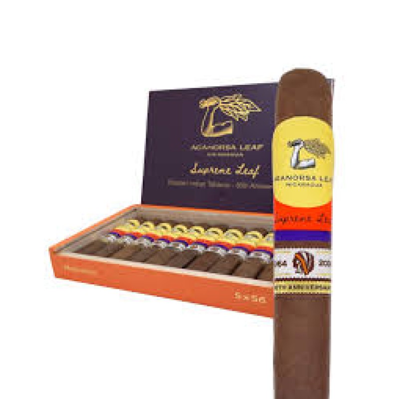 AGANORSA SUPREMA  LEAF COROJO 6X46 BP UNFINISHED FOOT 10 CT BOX