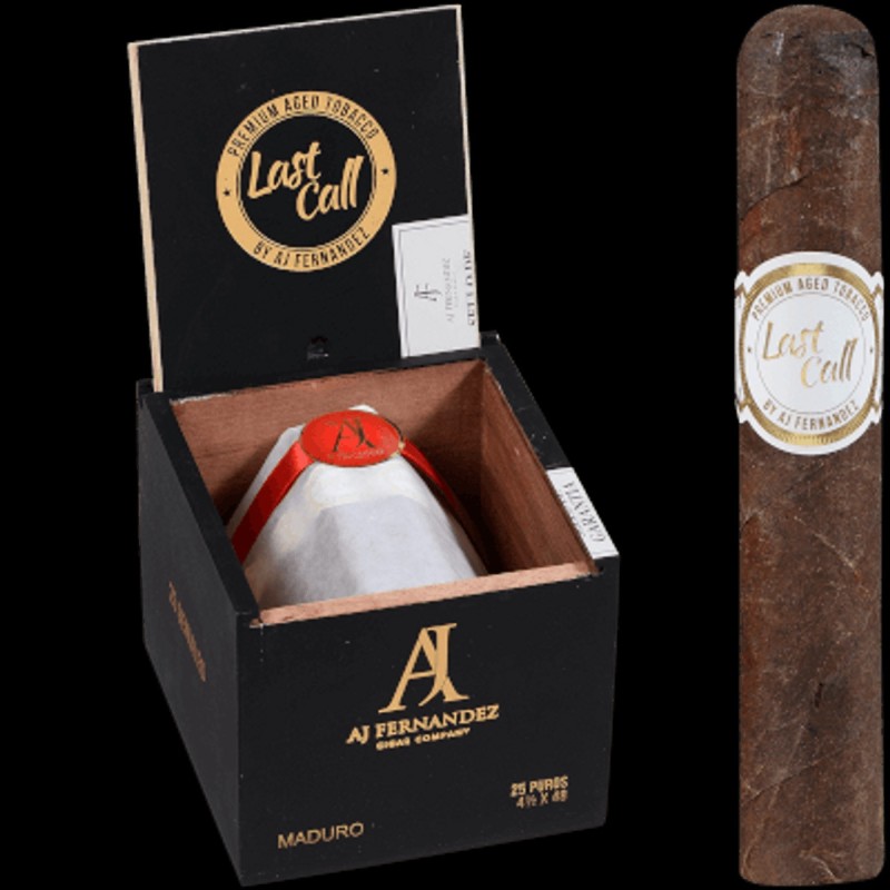 AJ LAST CALL MADURO GENIALES 25 CT BOX.