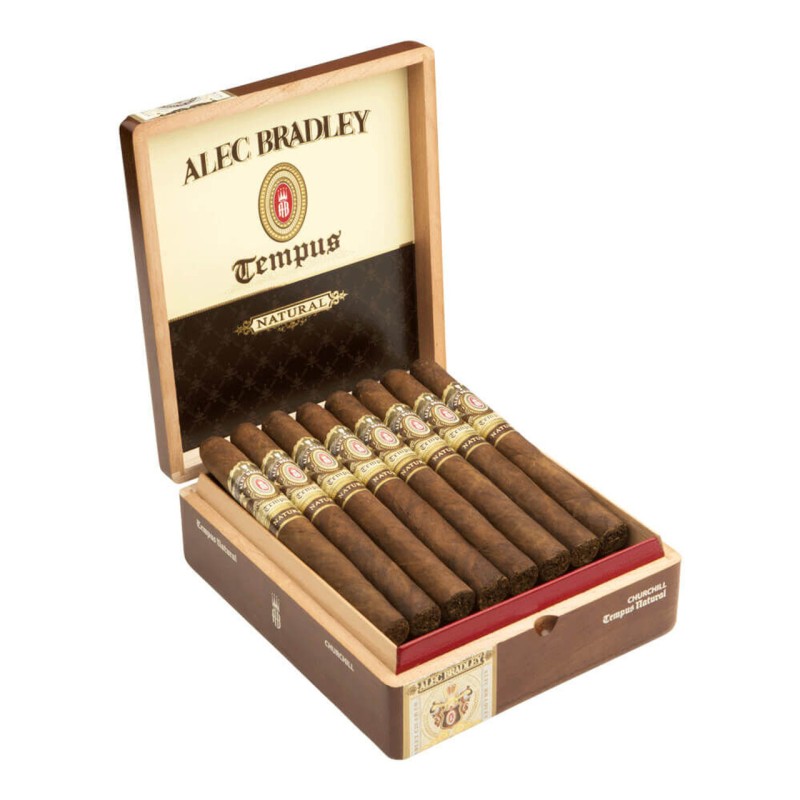 ALEC BRADLEY TEMPUS NATURAL CHURCHILL  24 CT BOX
