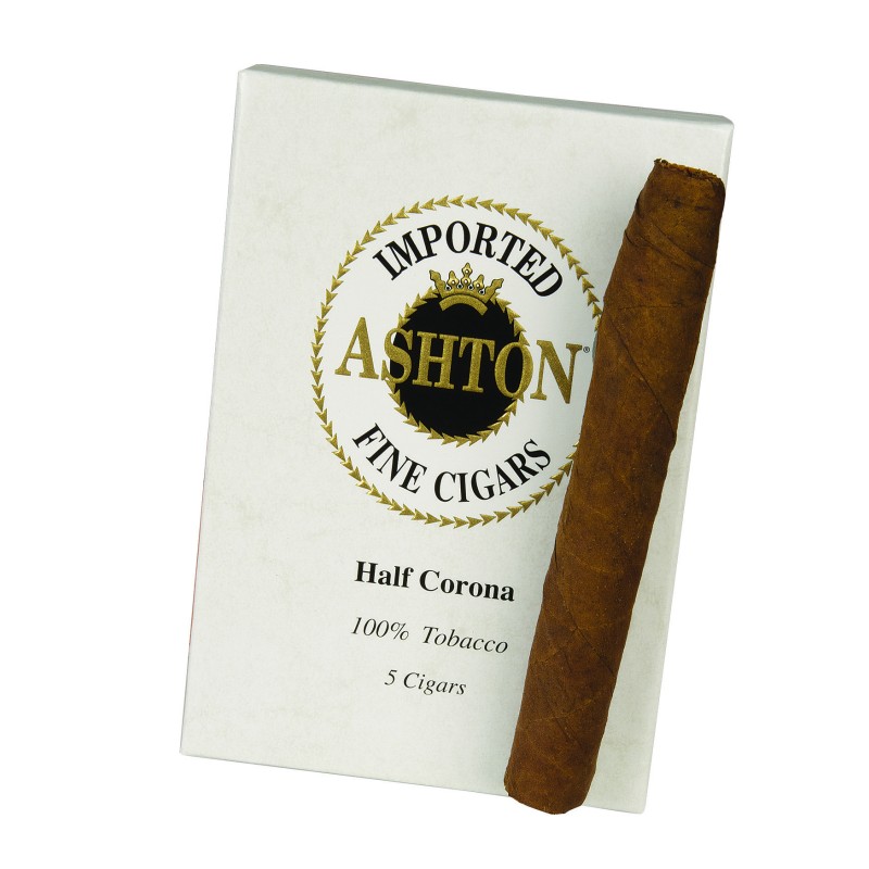 ASHTON SMALL CIGARS CAMEROON HALF CORONA  5 CT PACK/ 50 CT BOAT