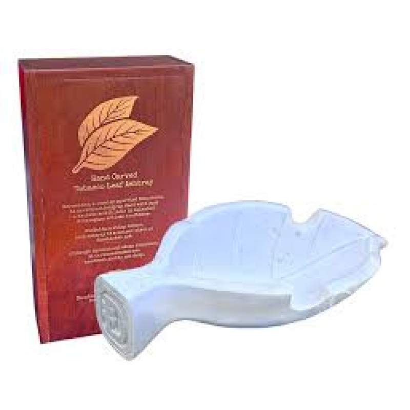 ASHTRAY HAND CARVED STONE TOBACCO LEAF MISCELLANEOUS
