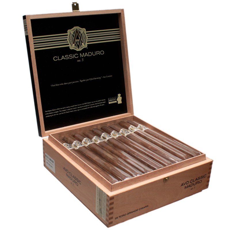 AVO CLASSIC MADURO TORO GRANDE 25 CT BOX