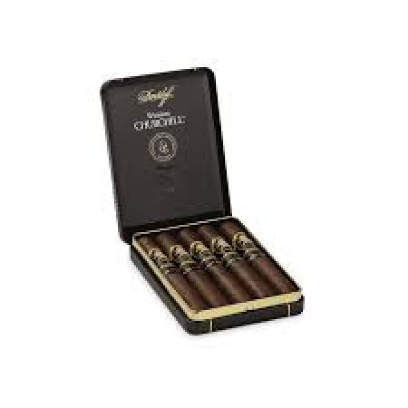 DAVIDOFF WINSTON CHURCHILL THE LATE HOUR PETIT PANETELA  5 CT TIN5/5