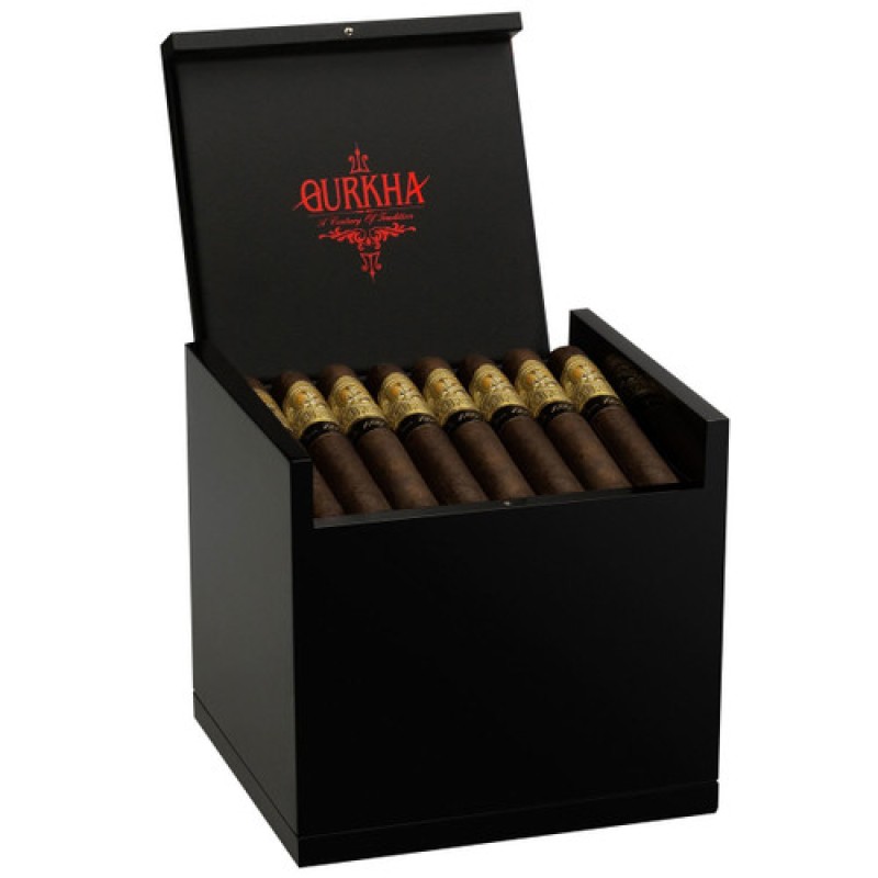 GURKHA 1887 SIGNATURE ANNIVERSARY BLACK ROHTCHILD R FUERTE 48 PCS  BOXES