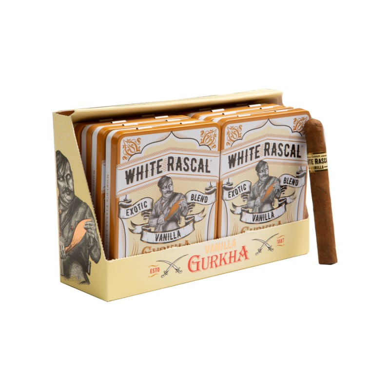 GURKHA WHITE RASCAL VANILLA 5X52 ROBUSTO 25 CT BOX