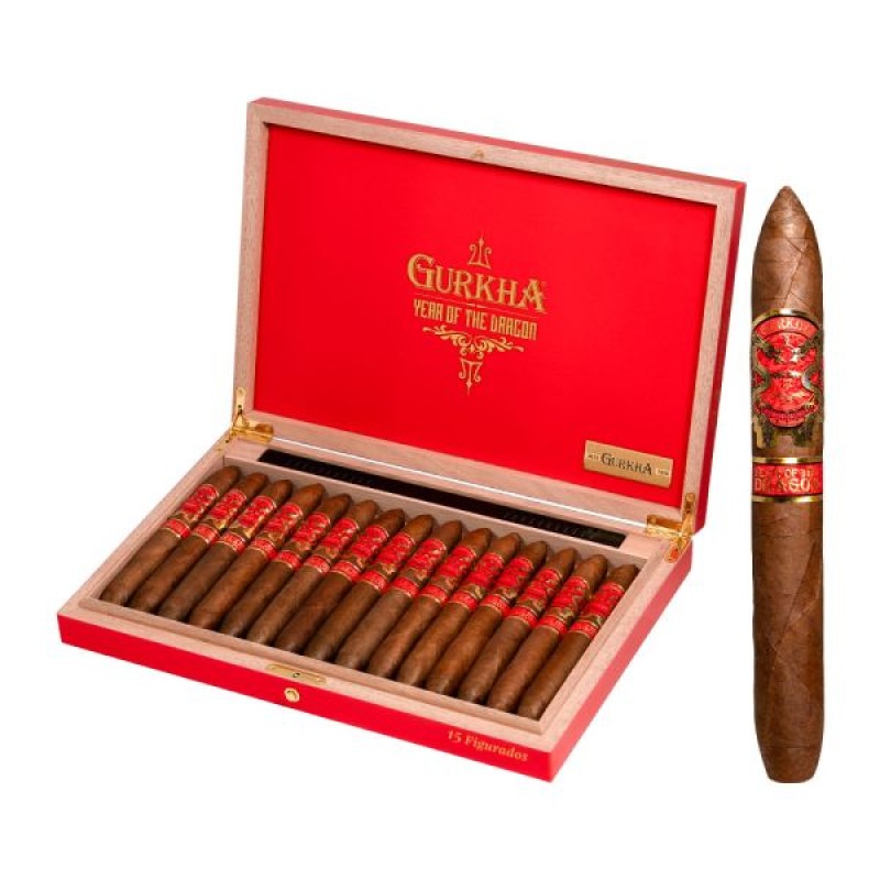GURKHA YEAR OF THE DRAGON FIGURADO 15 CT BOX