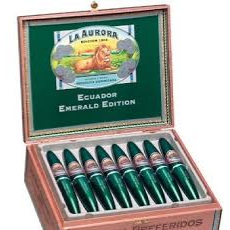 LA AURORA PREFERIDO EMERALD TUBO DOUBLE FIGURADO 8 CT BOX