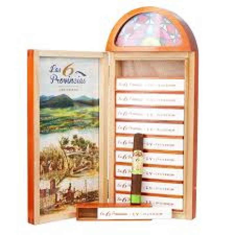 LAS 6 PROVINCIAS LAS VILLAS ROBUSTO PRENSADO 10 CT BOX