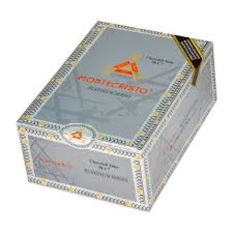 MONTECRISTO PLATINUM CHURCHILL TUBE 15 CT. BOX 7.00X50