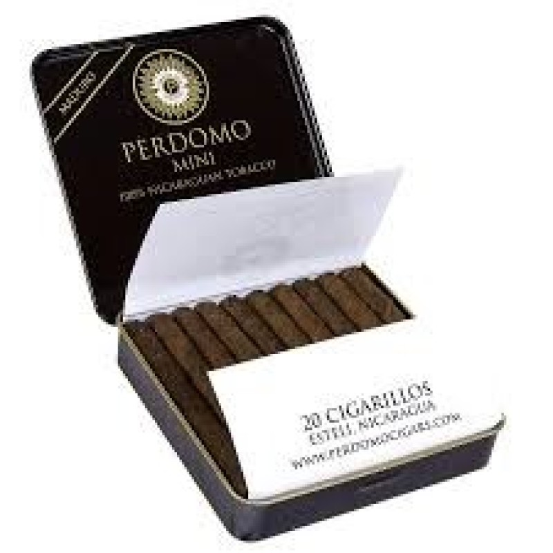 PERDOMO MINI CIGARILLO MADURO 5TINS OF 20