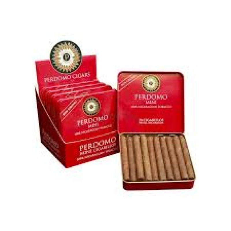 PERDOMO MINI CIGARILLO SUN GROWN 5 TINS  OF 20