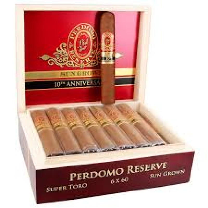 PERDOMO RESRVE SUPER TORO SUN GROWN   25 CT BOX