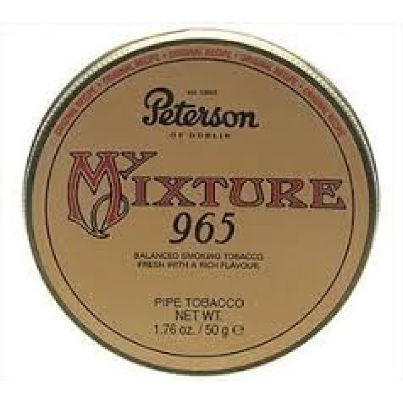 PETERSON OF DUBLIN MY MIXTURE 965 PIPE TOBACCO 5 TIN BOAT / 250 GRAMS