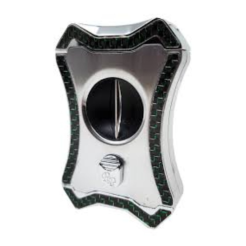 ROCKY PATEL V CUTTER SERIES SILVER GREEN CARBON FIBER