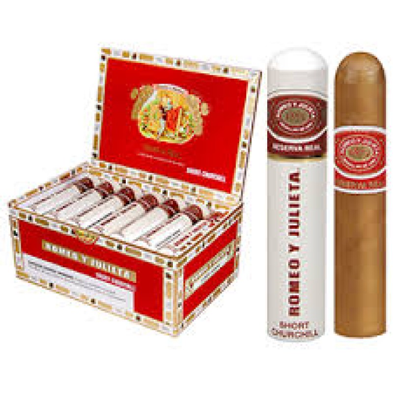 ROMEO Y JULIETA RESERVA REAL SHORT CHURCHILL EN TUBO 20 CT